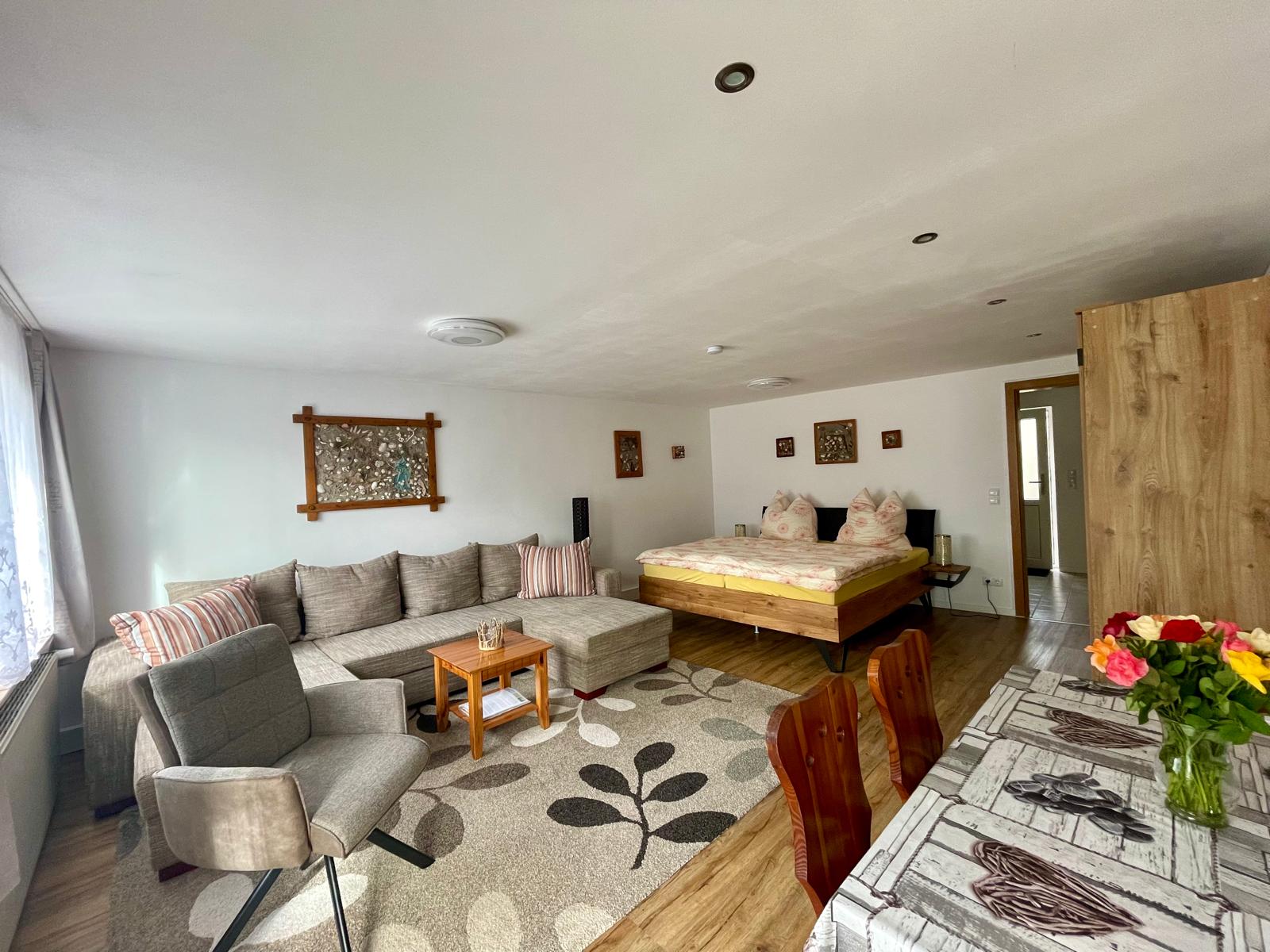 Ferienwohnung StrandGut – Wohnbereich