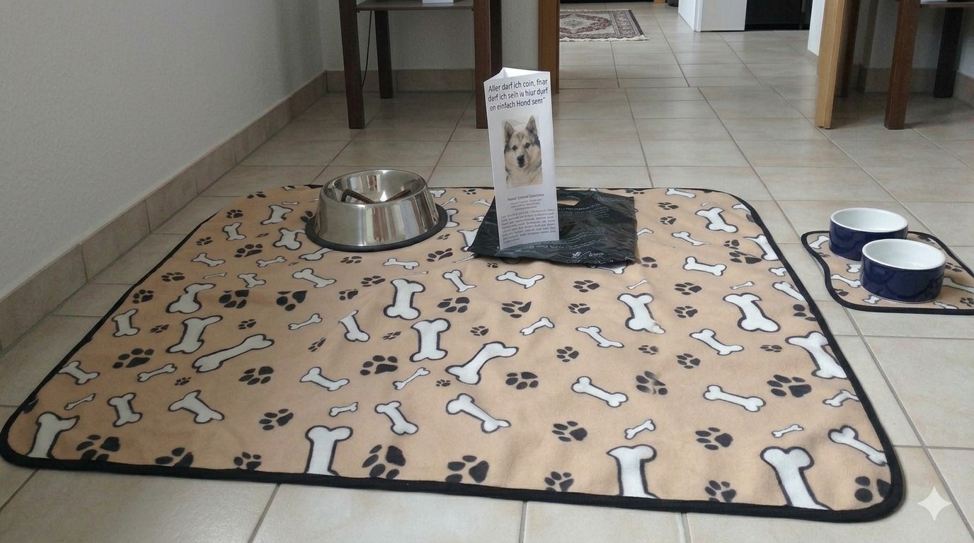 Hund in der Natur bei den Ferienwohnungen Schramm